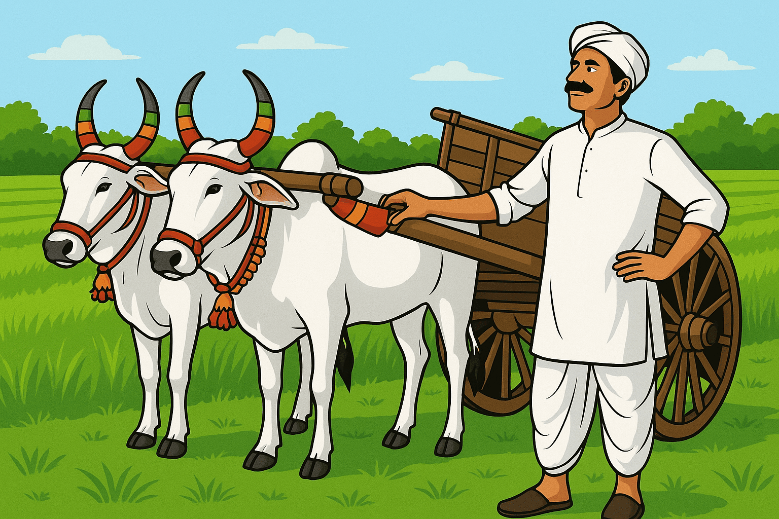 Farmer looking out proudly over the field